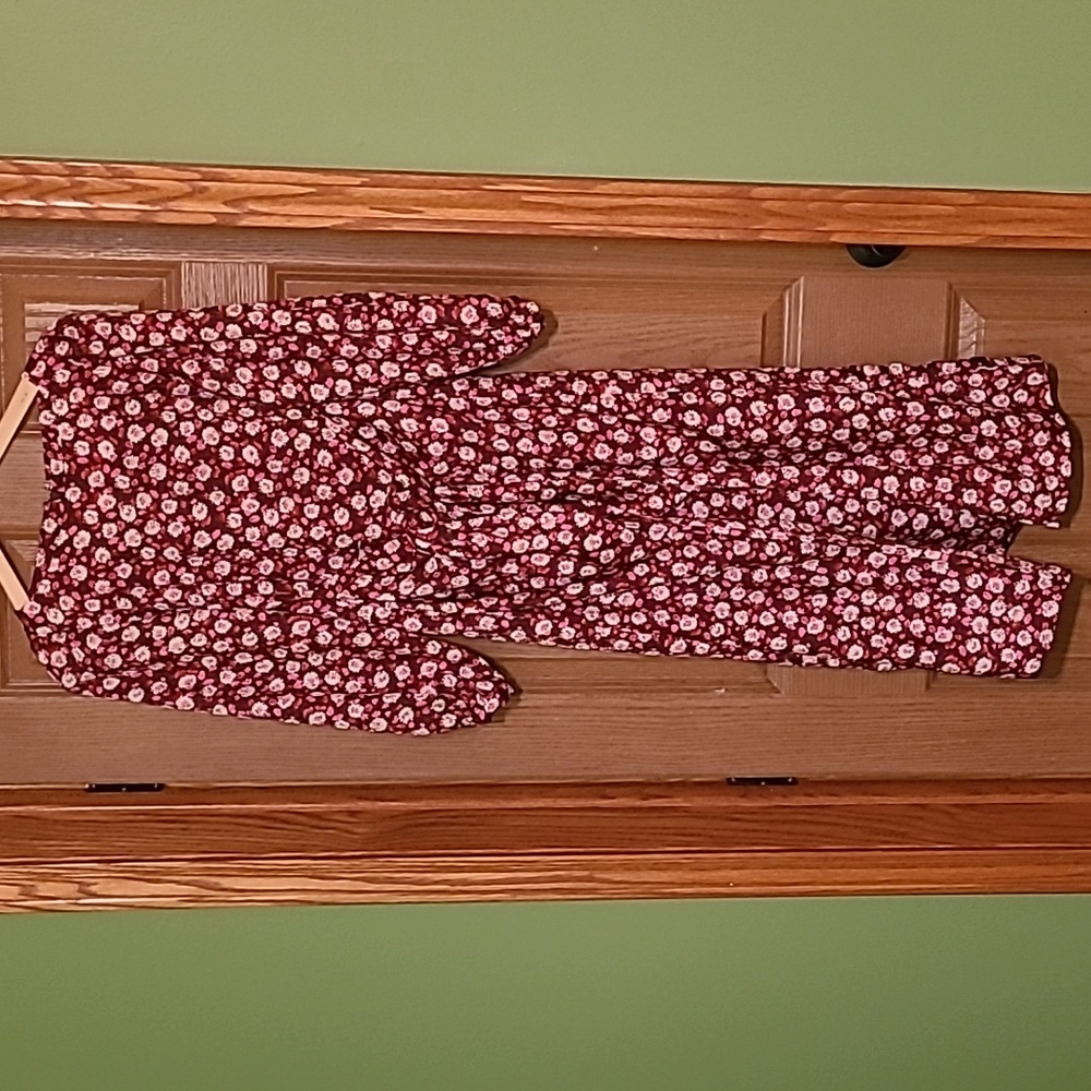 *5 for $10* Ann Taylor Pink Floral Midi Dress Size 4